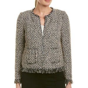 Rebecca Taylor Fringe Tweed Jacket NWT